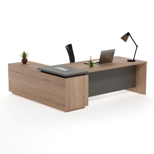 Armstrong Desk - Harvard Cherry  Storm Grey 0001