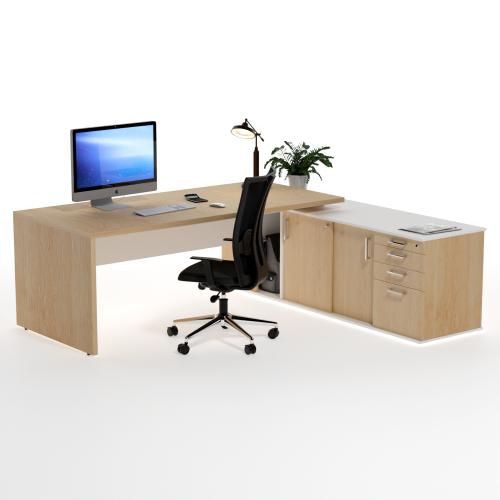 Leonardo Desk - Maple  White 0001