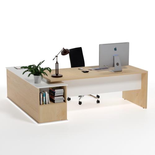Leonardo Desk - Maple  White 0002