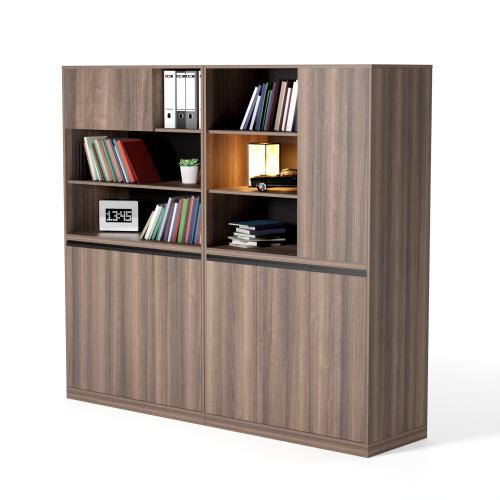 Stellan Wall Unit - Wallnut  Black 0001